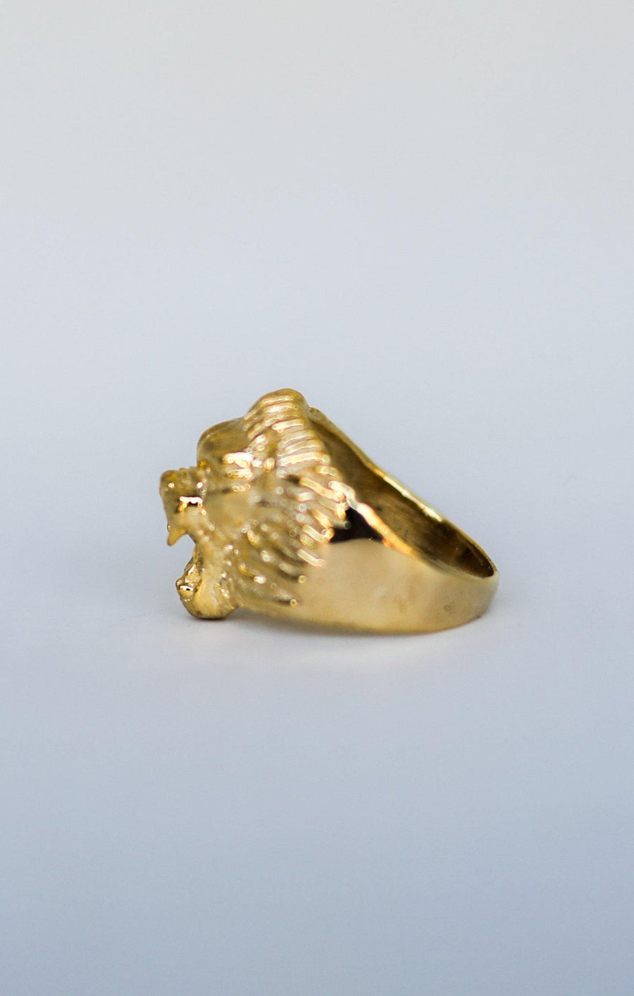 Lion Ring Gold (Size 9) - pirateoflove