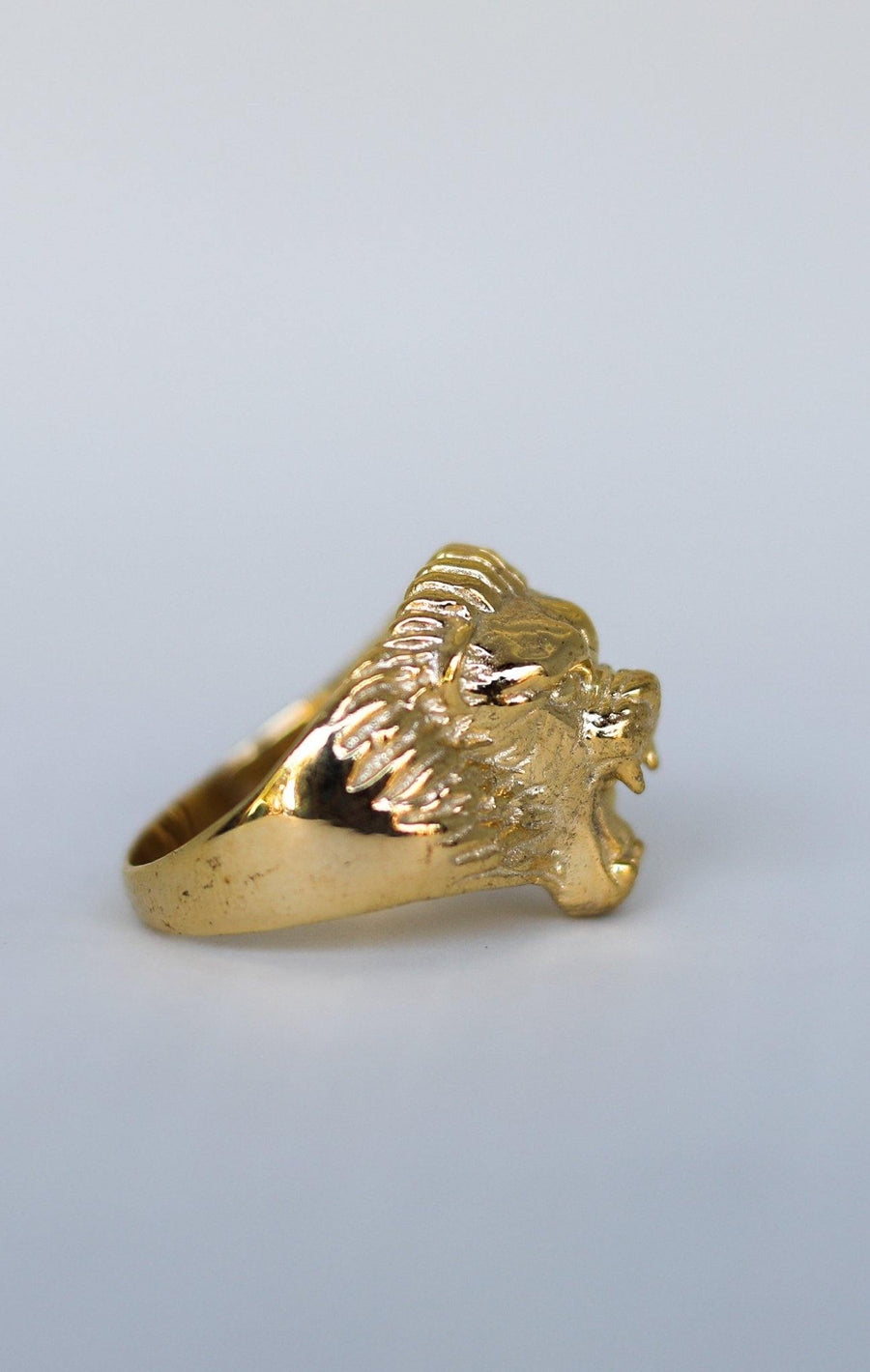 Lion Ring Gold (Size 10) - pirateoflove